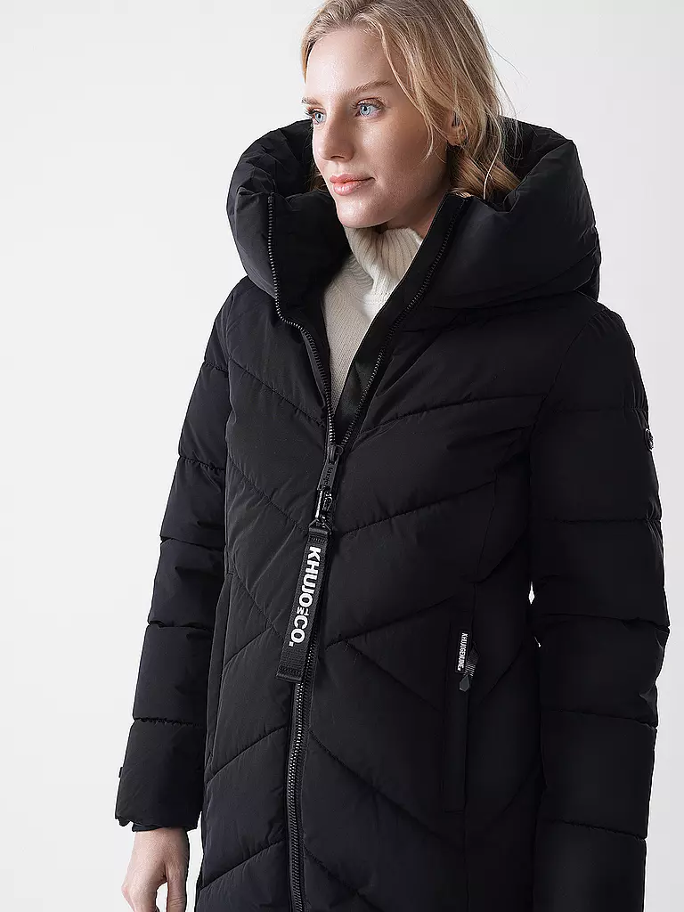 KHUJO | Abrigo acolchado DARKA 2 | Negro