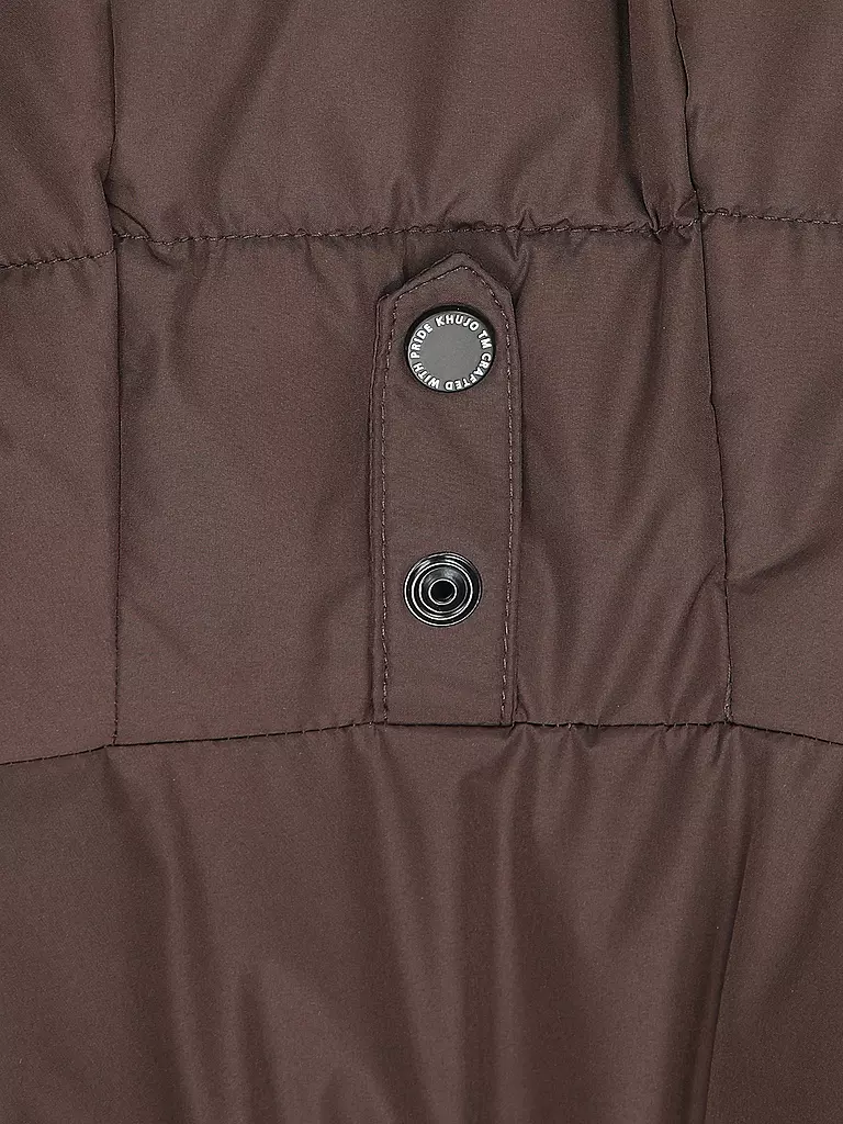 KHUJO | Abrigo acolchado JANGE | Marrón