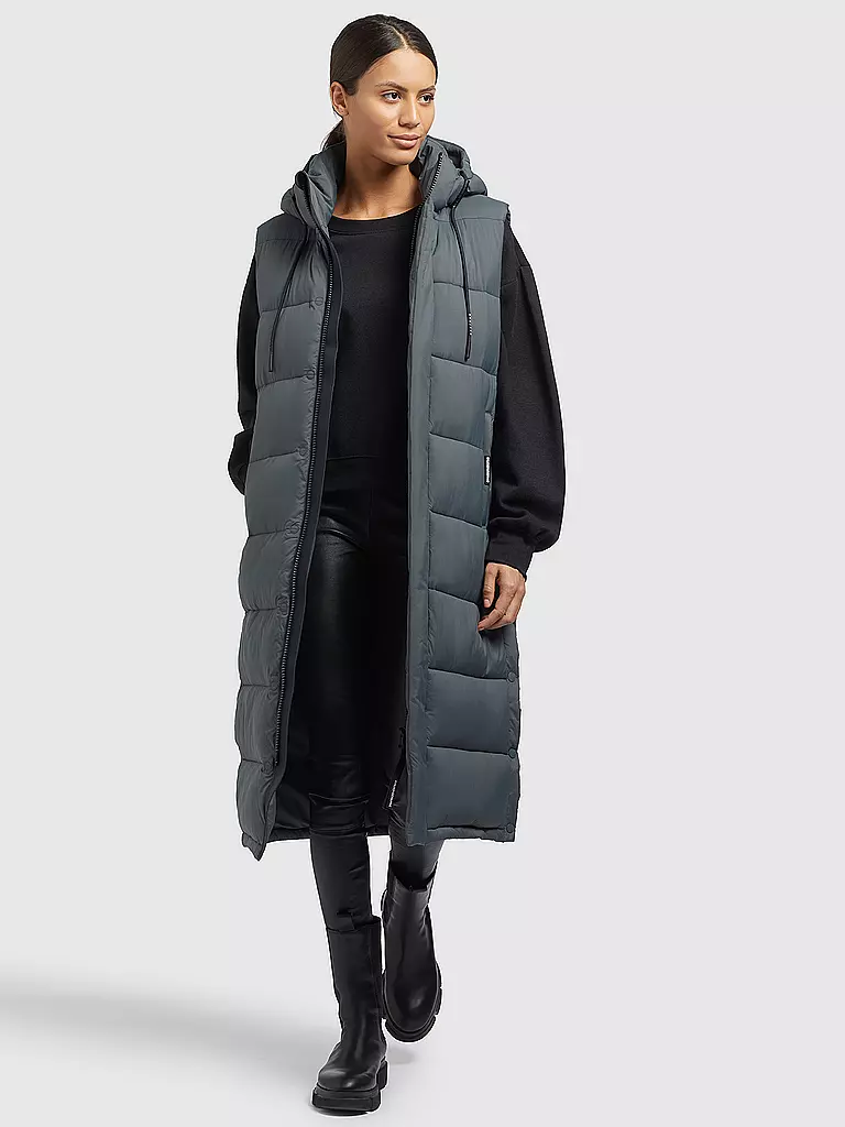 KHUJO | Steppgilet THE MAGNETA MATT | Gris