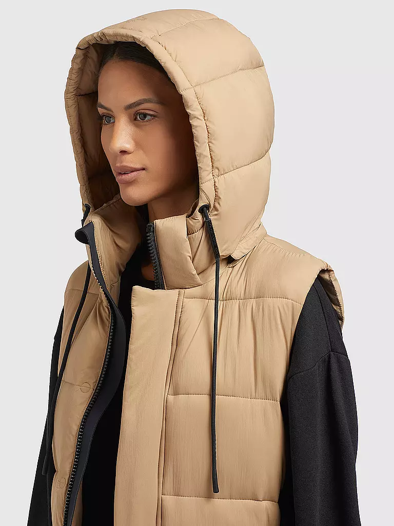 KHUJO | Steppgilet THE MAGNETA MATT | Camel