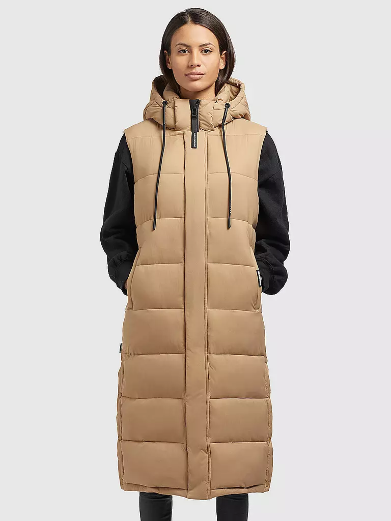 KHUJO | Steppgilet THE MAGNETA MATT | Camel