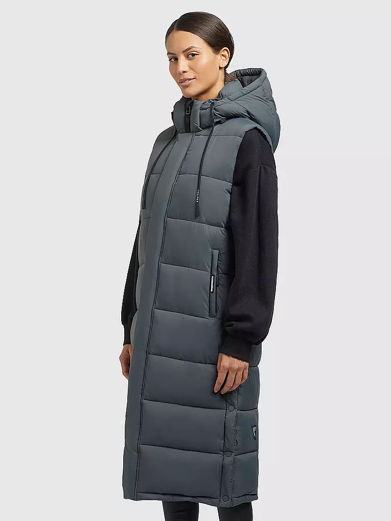 KHUJO | Steppgilet THE MAGNETA MATT | Gris