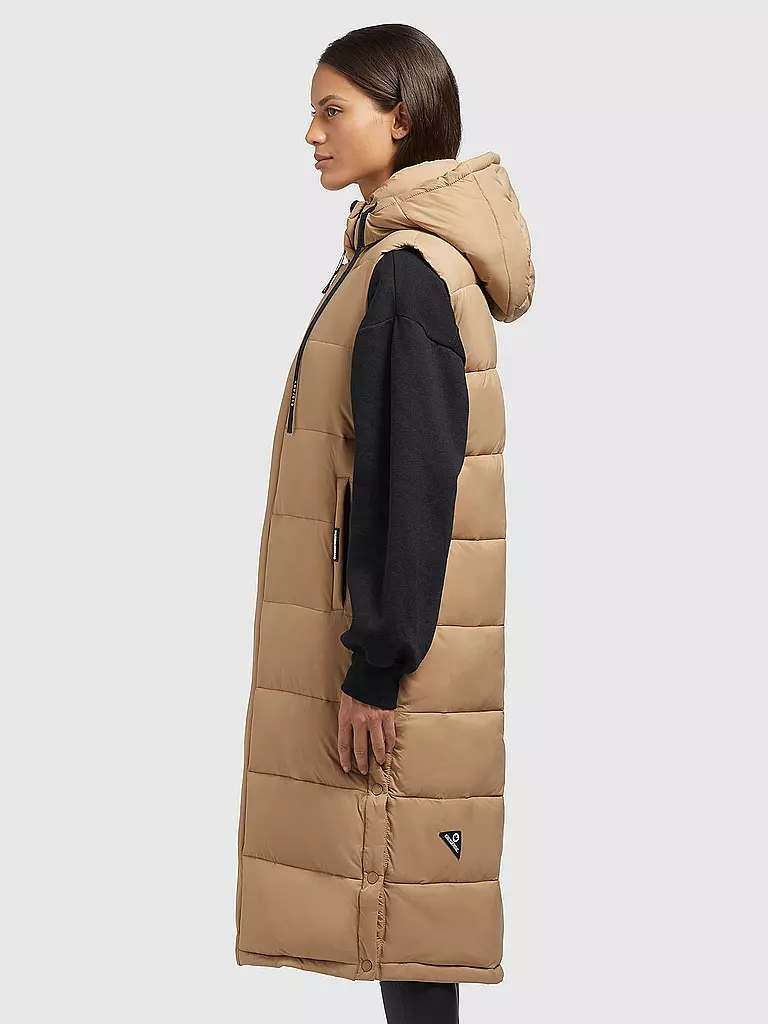 KHUJO | Steppgilet THE MAGNETA MATT | Camel