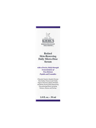 KIEHL'S | Crema facial - Tratamiento diario microdosificado renovador de la piel con retinol 30 ml