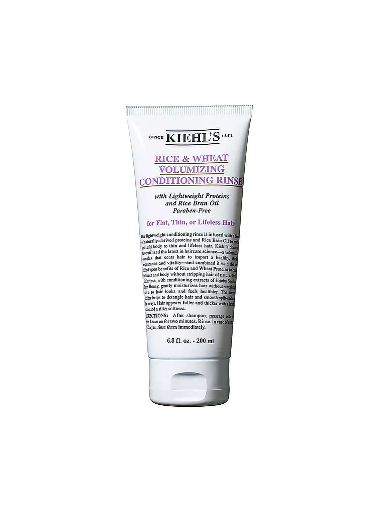 KIEHL'S | Acondicionador Voluminizador de Arroz y Trigo 200ml | Sin color
