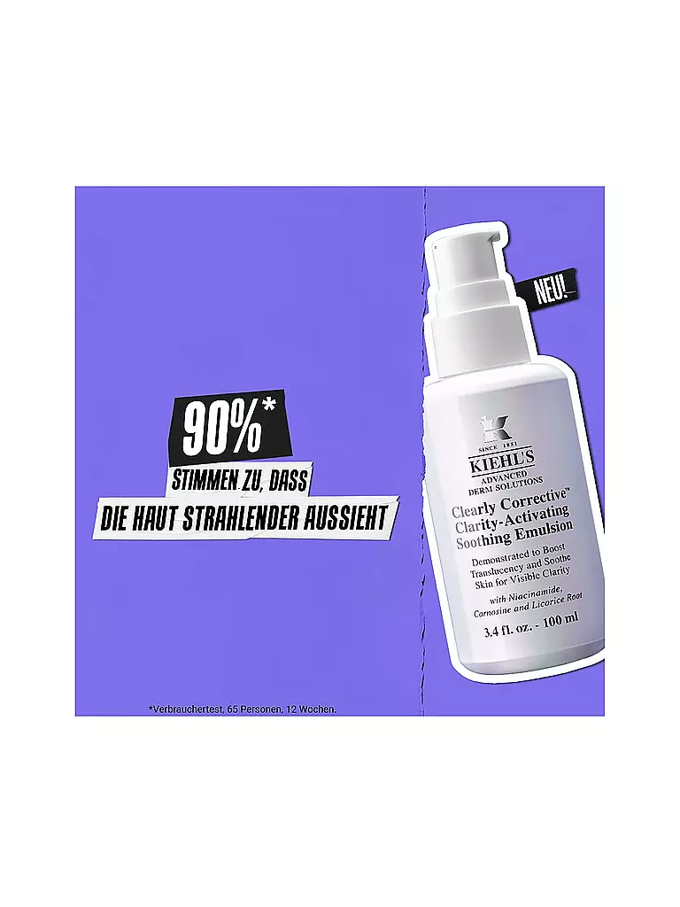 KIEHL'S | Crema facial - Clearly Corrective Clarity-Activating Soothing Emulsion 100ml | 