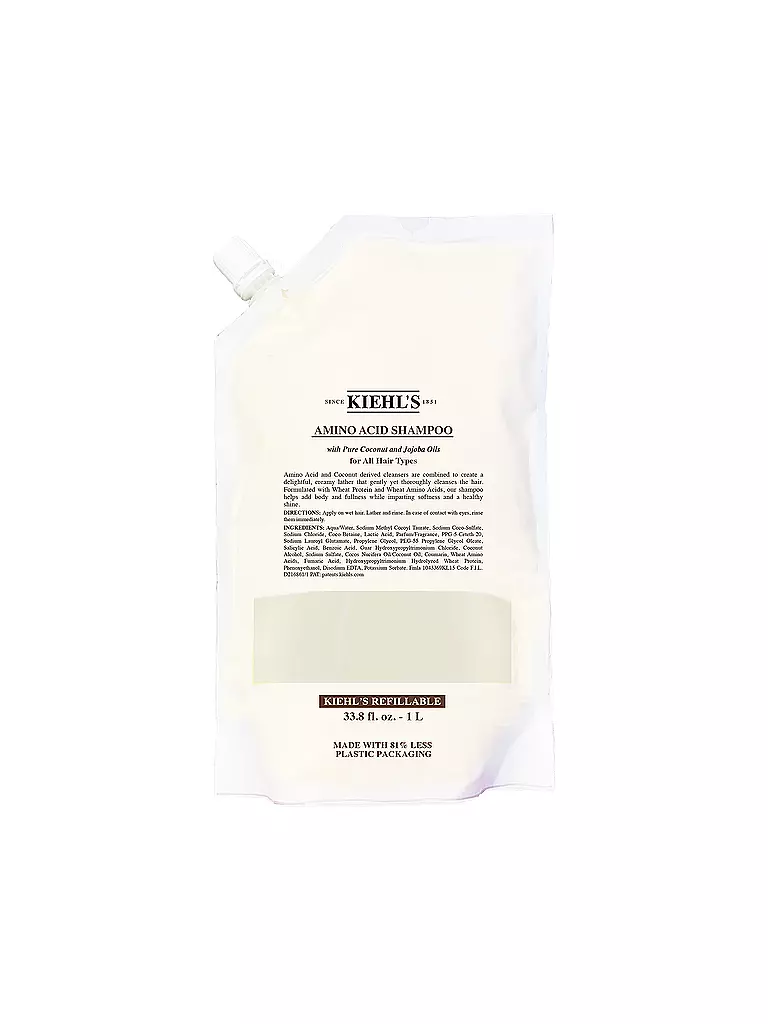 KIEHL'S | Cuidado del cabello - Champú de Aminoácidos 1000 ml Bolsa Recargable | keine Farbe