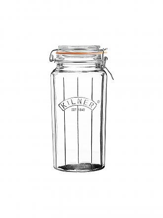 KILNER | Tarro de vidrio con clip Kilner facetado de 1,8 l