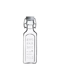 KILNER | Botella de vidrio con cierre de ballesta 300ml vidrio cuadrado | Transparente