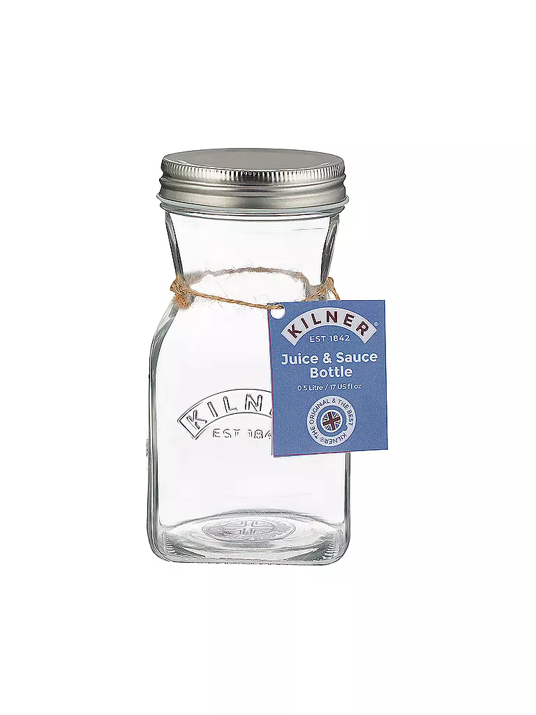 KILNER | Botella de vidrio para zumo/salsa de 500 ml | 