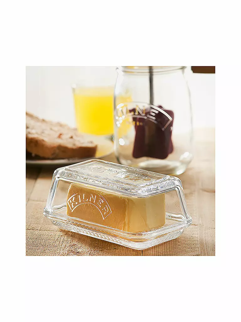 KILNER | Mantequera de cristal (250 g) | Transparente