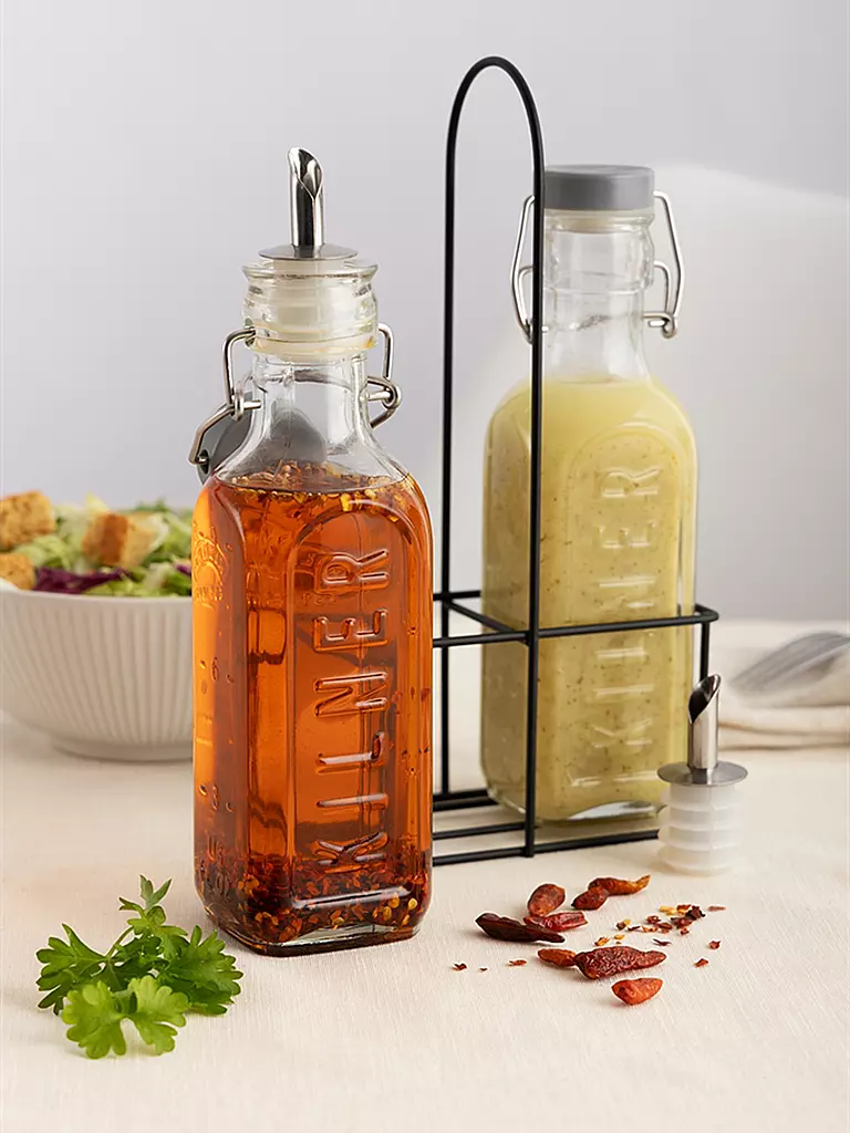 KILNER | Set de botellas para vinagre/aceite 2x0,3l | Transparente