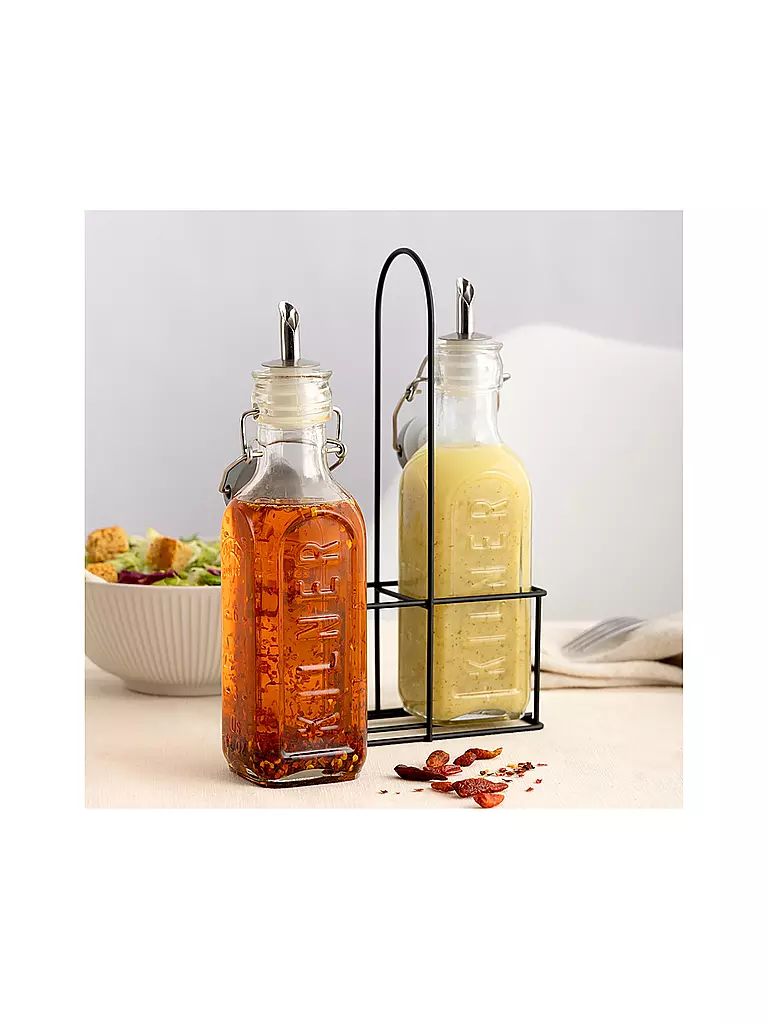 KILNER | Set de botellas para vinagre/aceite 2x0,3l | 