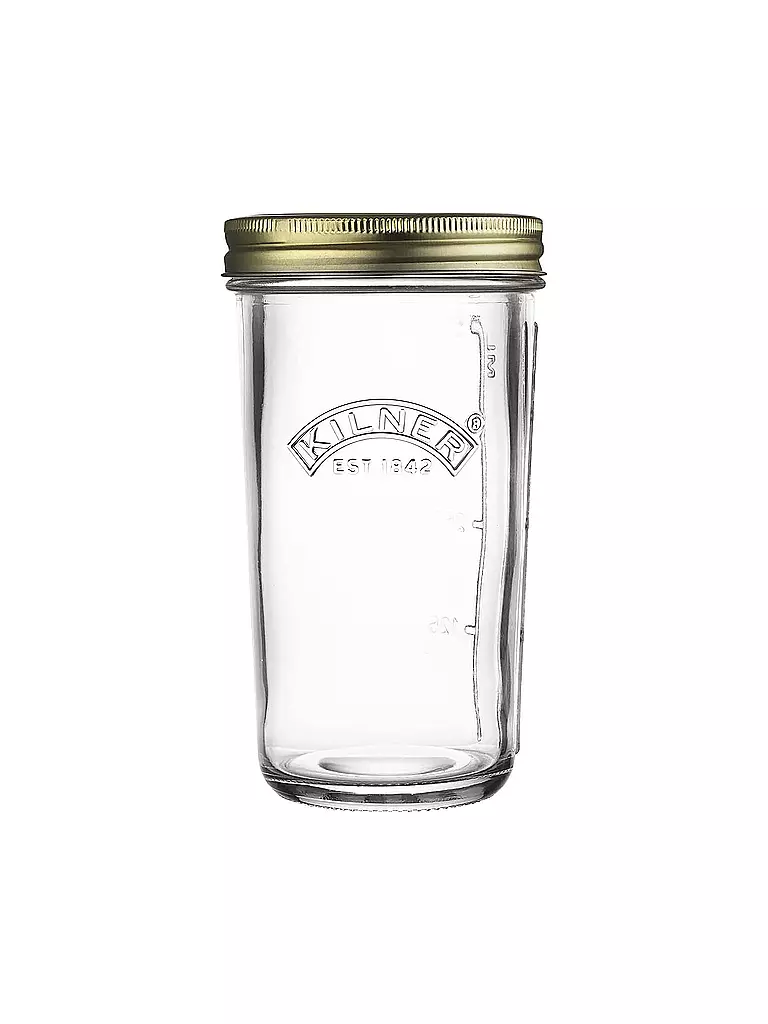 KILNER | Tarro de conservas de boca ancha 500ml vidrio/metal | Transparente