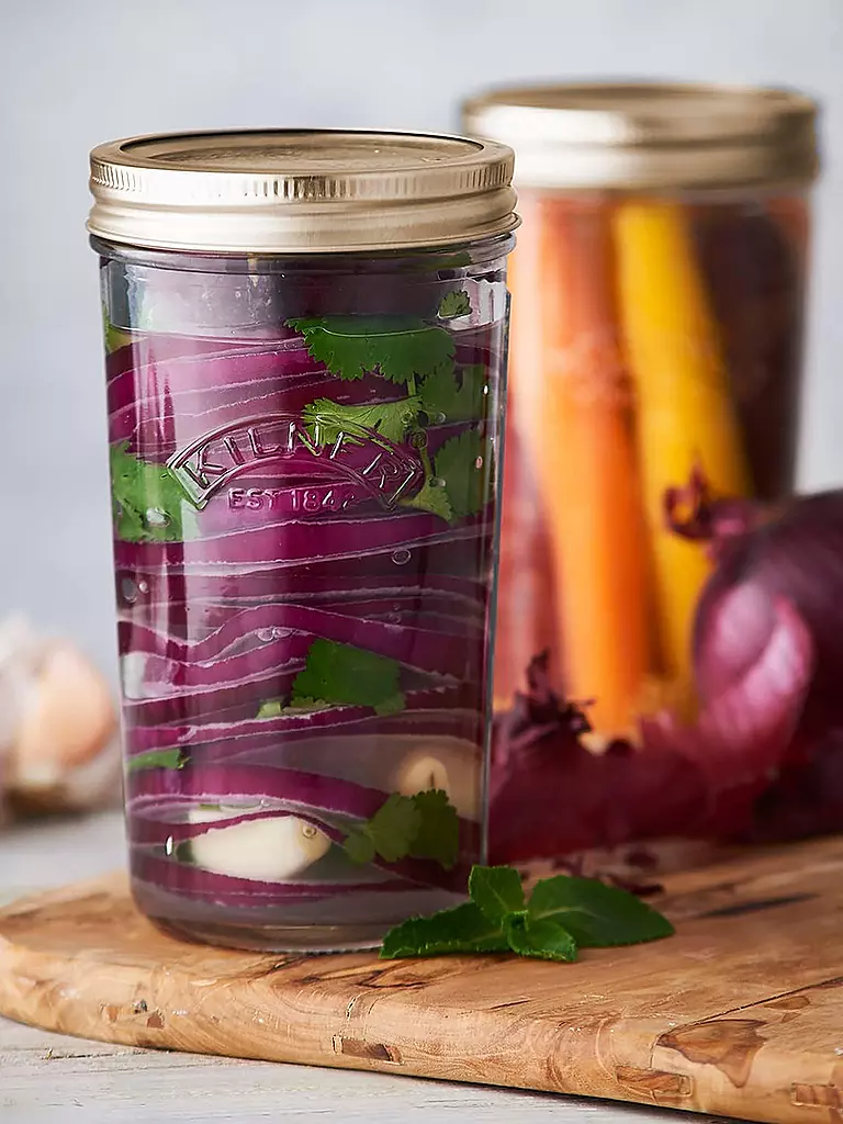 KILNER | Tarro de conservas de boca ancha 500ml vidrio/metal | Transparente