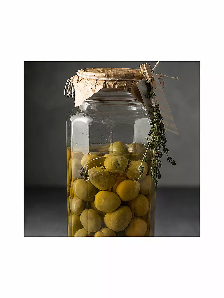 KILNER | Tarro de vidrio con clip Kilner facetado de 1,8 l | Transparente