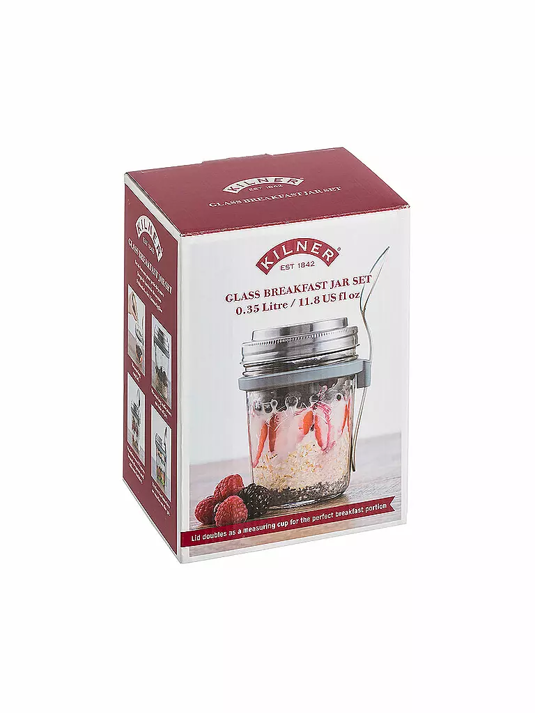 KILNER | Tarro para desayuno para llevar 350 ml | 