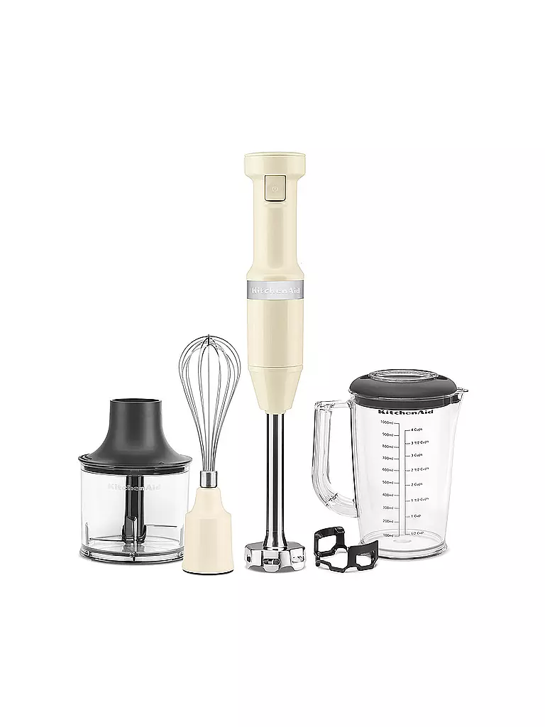 KITCHENAID | Batidora de mano con accesorios 5KHBV83EAC Crema | Crema