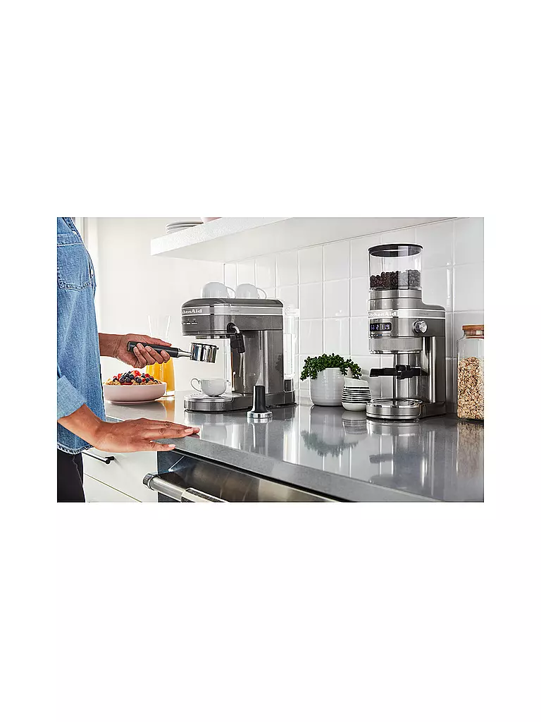 KITCHENAID | Molinillo de café Artisan 5KCG8433EMS Medallón Plateado | Plata
