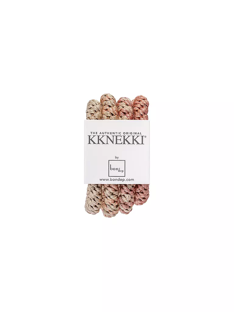 KKNEKKI | Goma de pelo, paquete de 4, BUNDLE 7 | Rosa