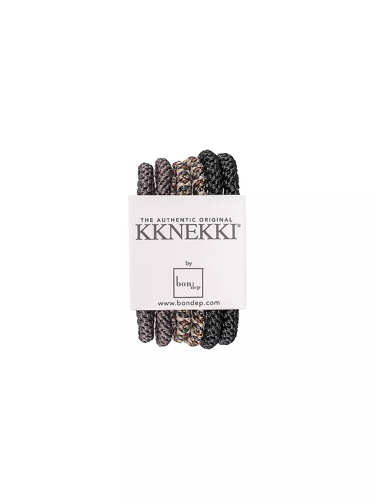 KKNEKKI | Goma para el pelo, paquete de 6, BUNDLE 4 | Negro