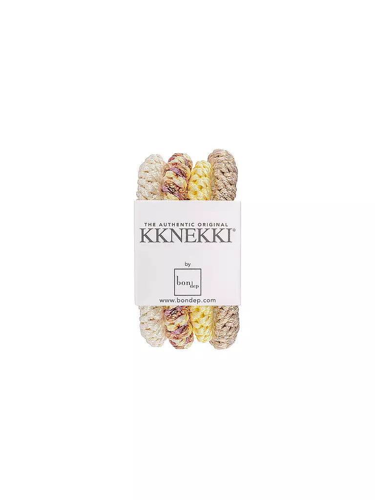 KKNEKKI | Gomas para el pelo, paquete de 4, BUNDLE 16 | Amarillo