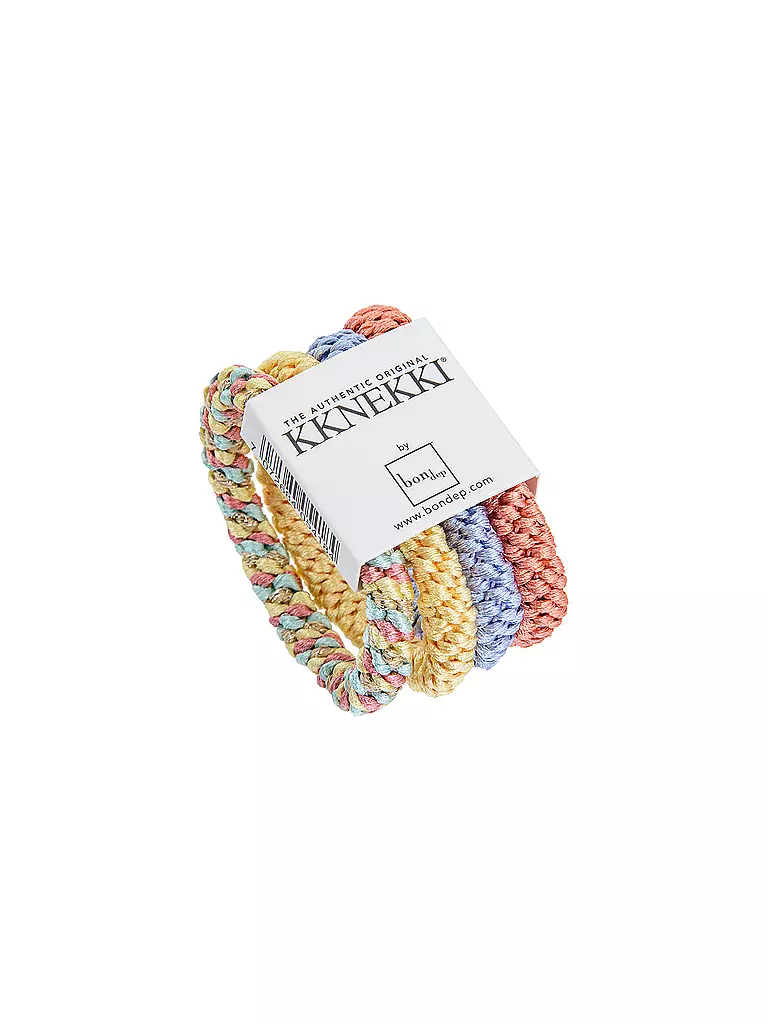 KKNEKKI | Gomas para el pelo, paquete de 4, BUNDLE 19 | Multicolor