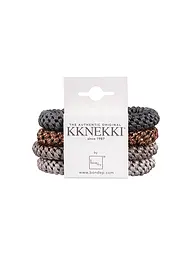 KKNEKKI | Gomas para el pelo, paquete de 4, BUNDLE 54 | Gris claro