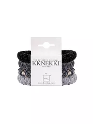 KKNEKKI | Gomas para el pelo, paquete de 4, BUNDLE 37 | Negro