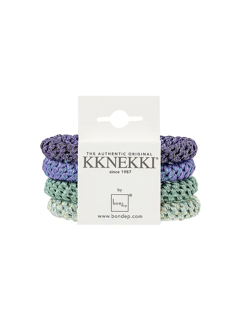 KKNEKKI | Gomas para el pelo, paquete de 4, BUNDLE 59 | Lila