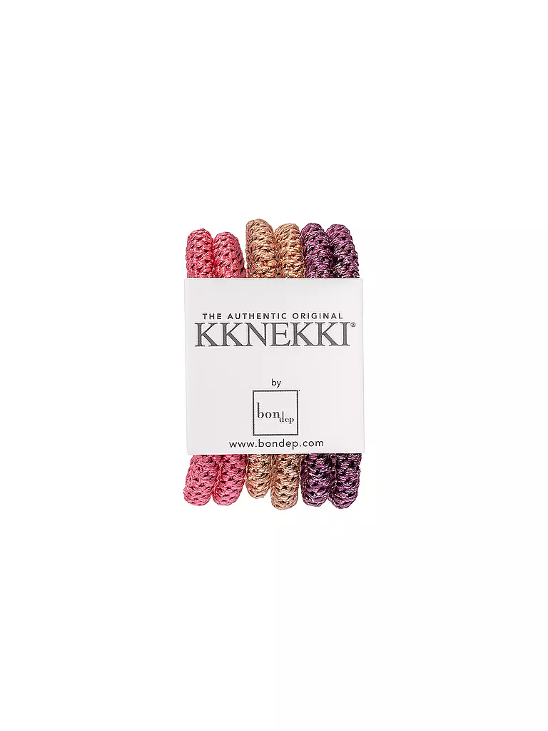 KKNEKKI | Gomas para el pelo, paquete de 6, BUNDLE 11 | rosa