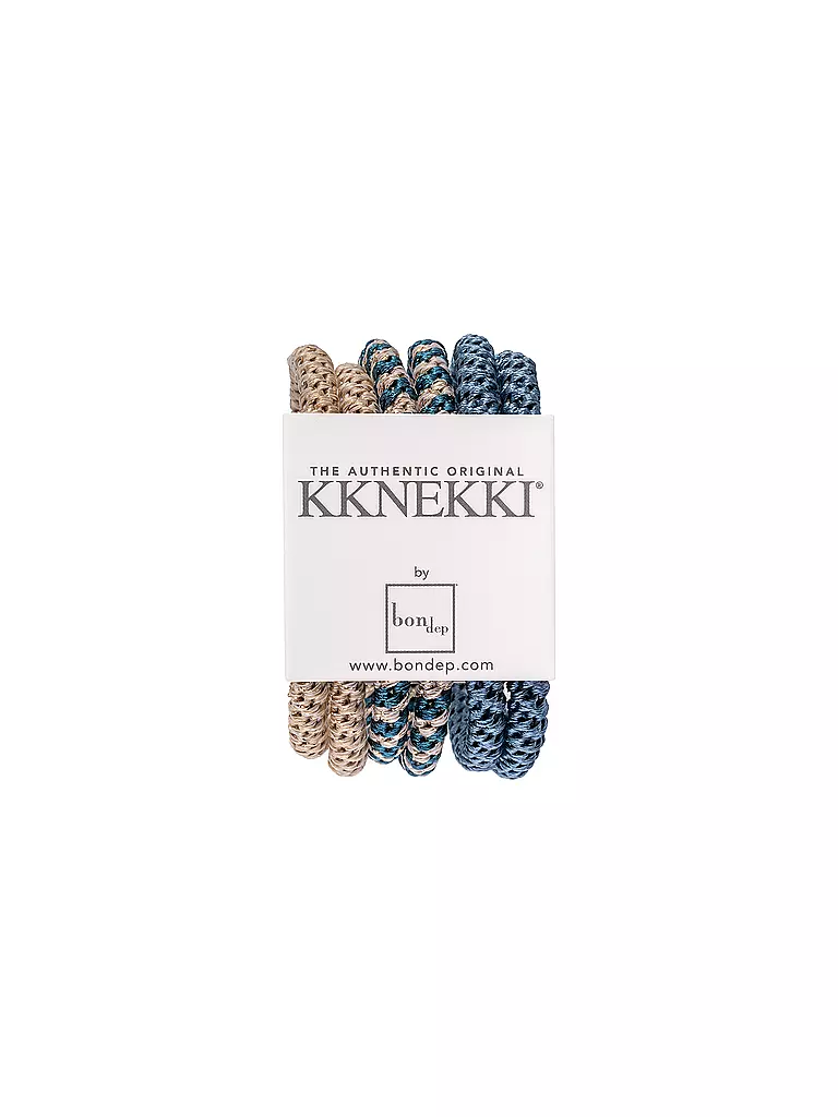 KKNEKKI | Gomas para el pelo, paquete de 6, LOTE 10 | Azul