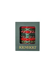 KKNEKKI | Gomas para el pelo, paquete de 8 unidades. EDICIÓN ARMY | Rojo