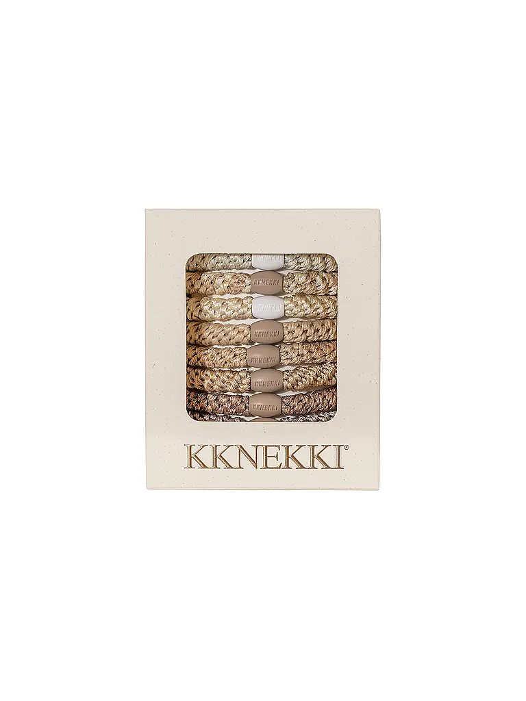 KKNEKKI | Gomas para el pelo, paquete de 8. NUDE EDITION | Beige