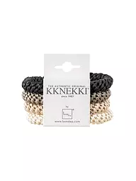 KKNEKKI | Gomas para el pelo, paquete de 4, BUNDLE 37 | Negro