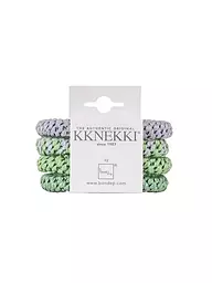 KKNEKKI | Gomas para el pelo, paquete de 4, BUNDLE 37 | Verde claro