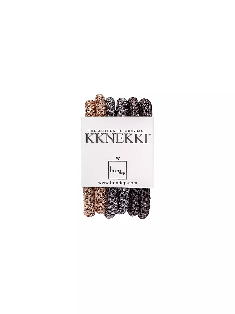 KKNEKKI | Haargummi 6er Pkg BUNDLE 12 | Marrón