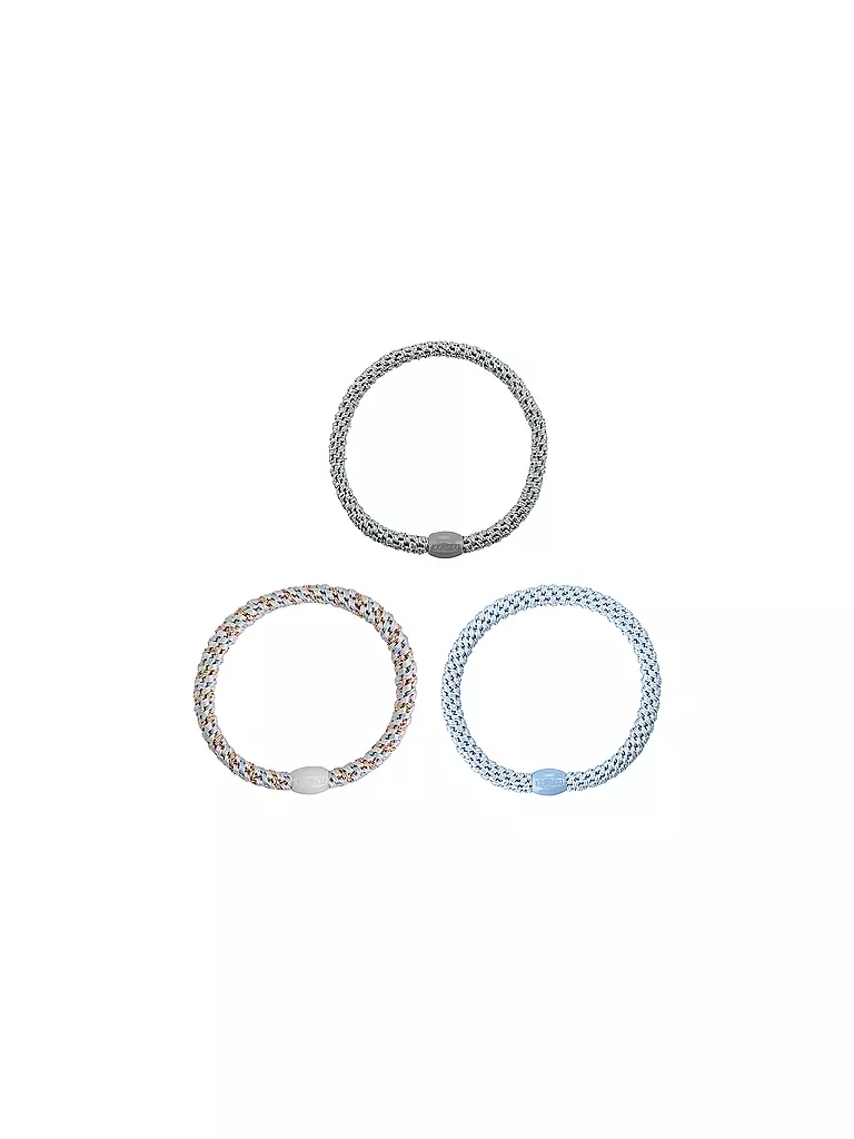 KKNEKKI | Haargummi 6er Pkg BUNDLE 14 | Azul claro