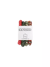 KKNEKKI | Gomas para el pelo, paquete de 4, BUNDLE 37 | Verde oscuro