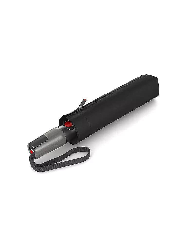 KNIRPS | Paraguas de bolsillo T.400 EXTRA LARGE DUOMATIC | Negro
