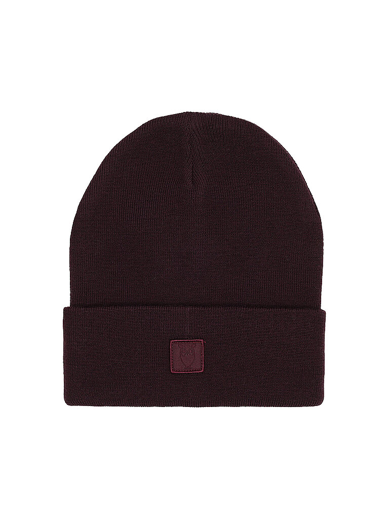 Knowledge Cotton Apparel Gorro - Capucha rojo oscuro