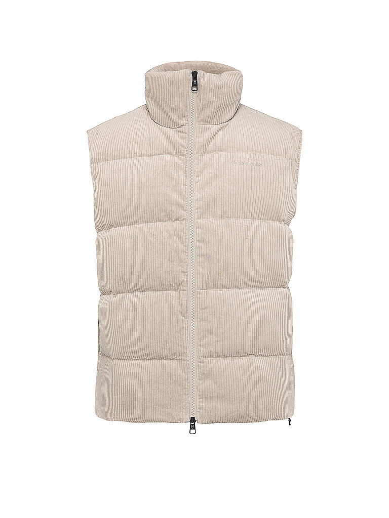 Knowledge Cotton Apparel Chaleco acolchado beige