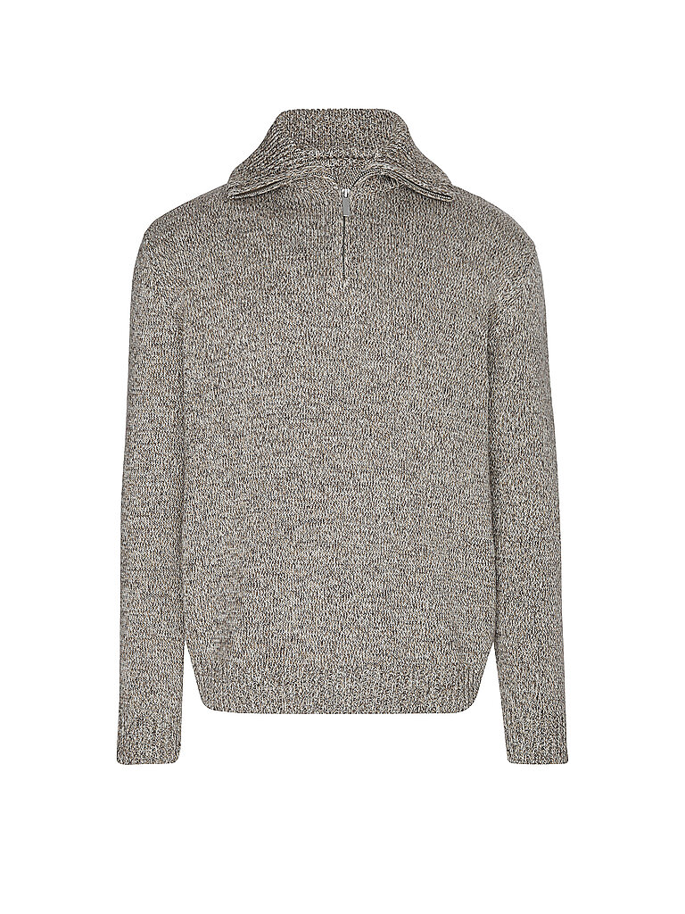 Knowledge Cotton Apparel Troyer Pullover beige