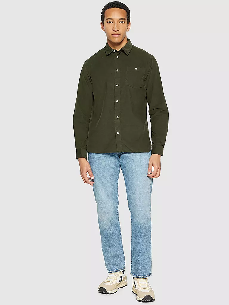 KNOWLEDGE COTTON APPAREL | Camisa de corte estándar | Verde