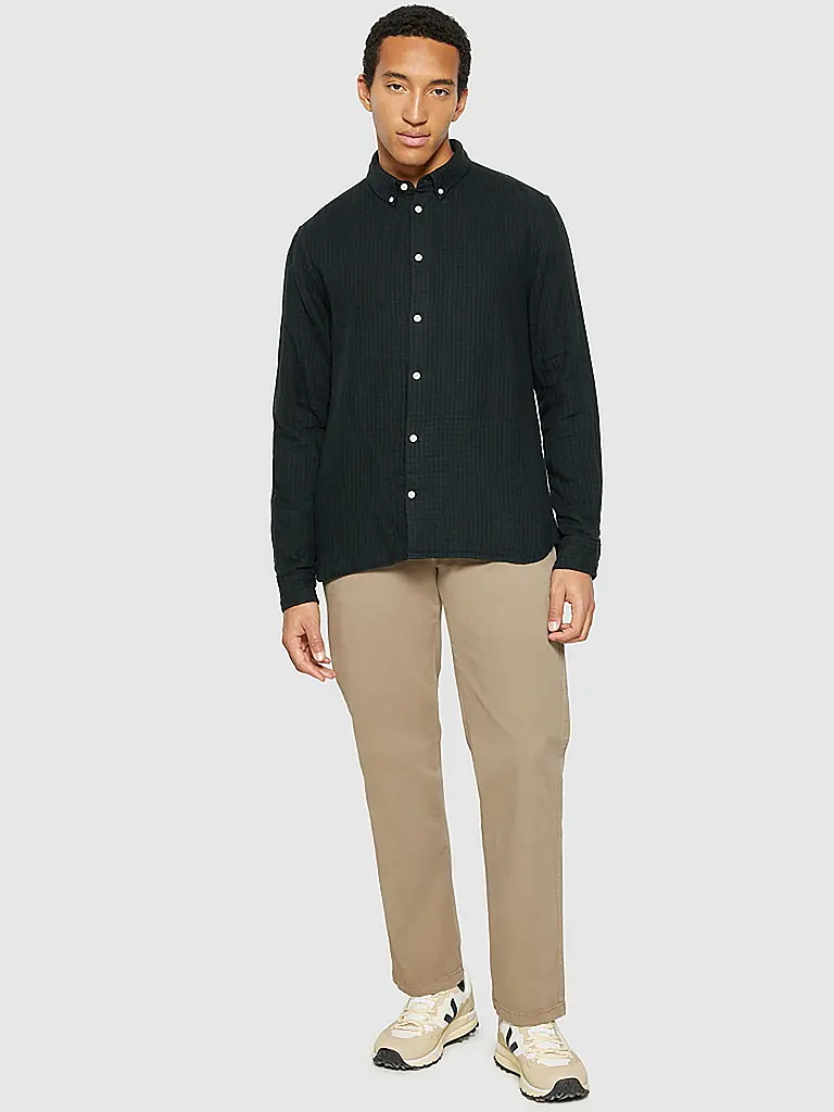 KNOWLEDGE COTTON APPAREL | Camisa de corte estándar | Verde