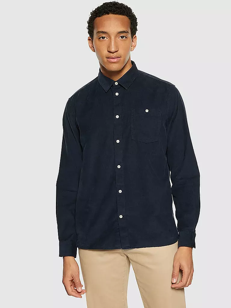 KNOWLEDGE COTTON APPAREL | Camisa de corte estándar | Azul