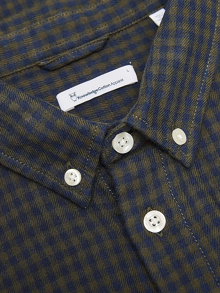 KNOWLEDGE COTTON APPAREL | Camisa de corte estándar | Verde