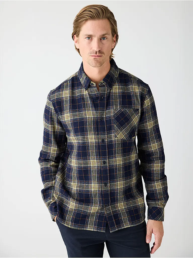 KNOWLEDGE COTTON APPAREL | Camisa de corte regular | Azul