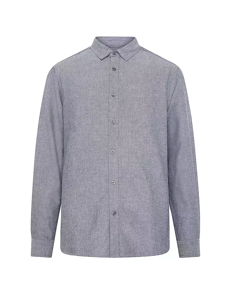 KNOWLEDGE COTTON APPAREL | Camisa de franela de corte regular | Azul