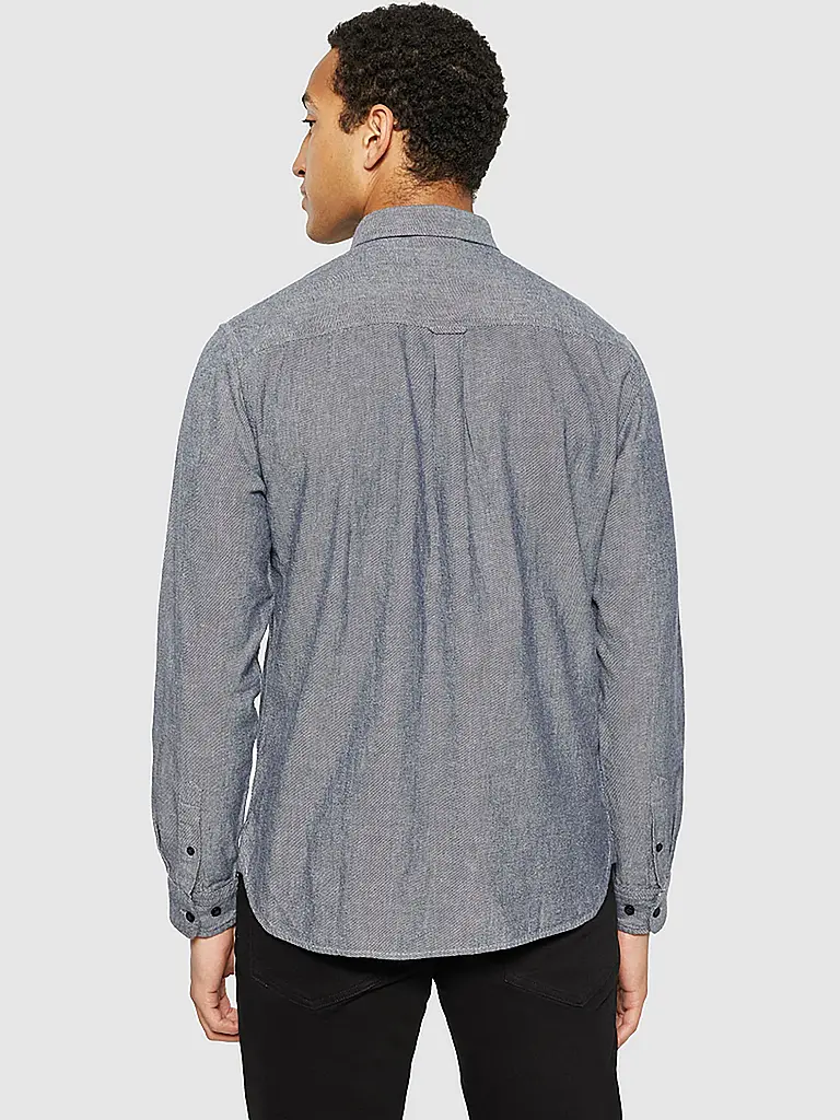 KNOWLEDGE COTTON APPAREL | Camisa de franela de corte regular | Azul
